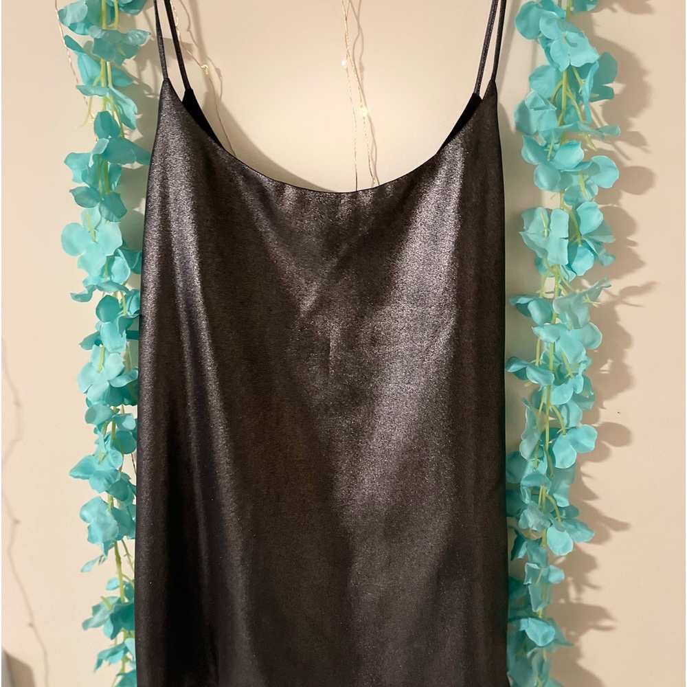 It’s a fancy top you could match you with any fancy pants. Double sided top